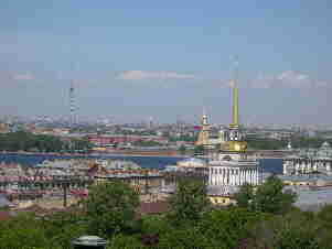 View of St Petersburg from St Isaac's Cathedral