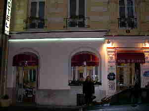 Claire outside Hotel de Nemours