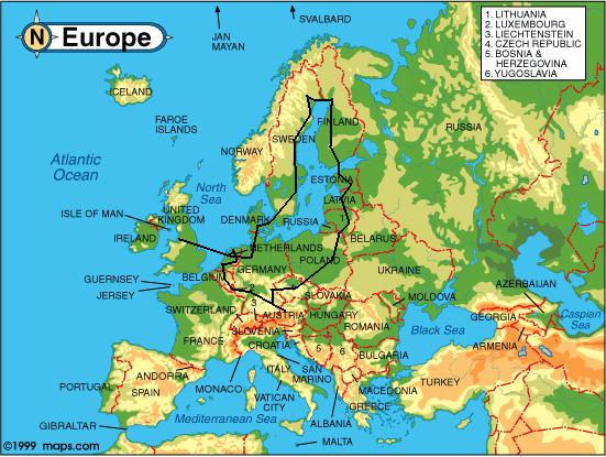Backpacking Route