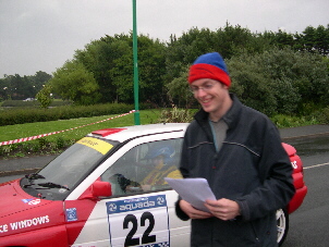 Peter at the Manx Rally