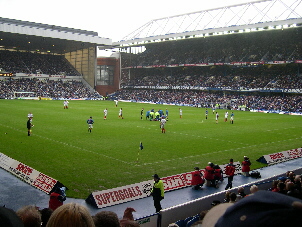 Ibrox Stadium in Glasgow