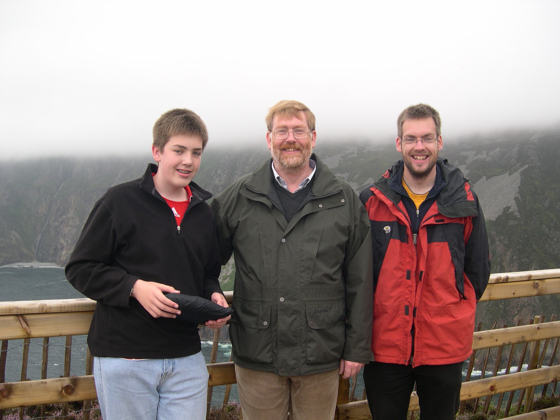 Iain, Dad and me