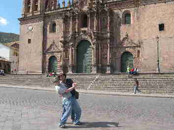 Sean and Paul enjoying Cusco